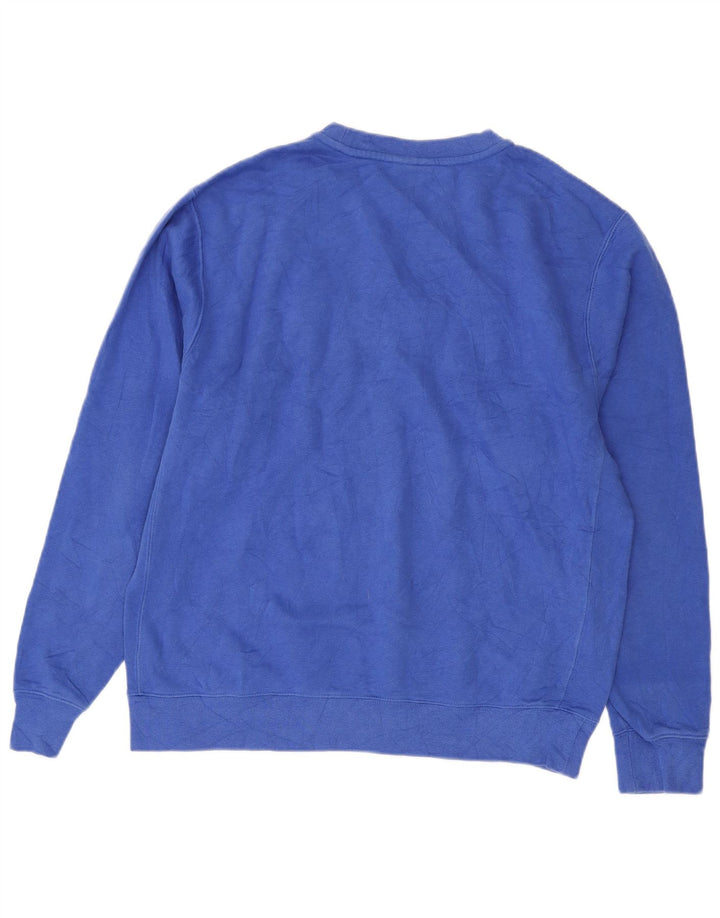 Nike grafisk sweatshirt til mænd mellemblå bomuld