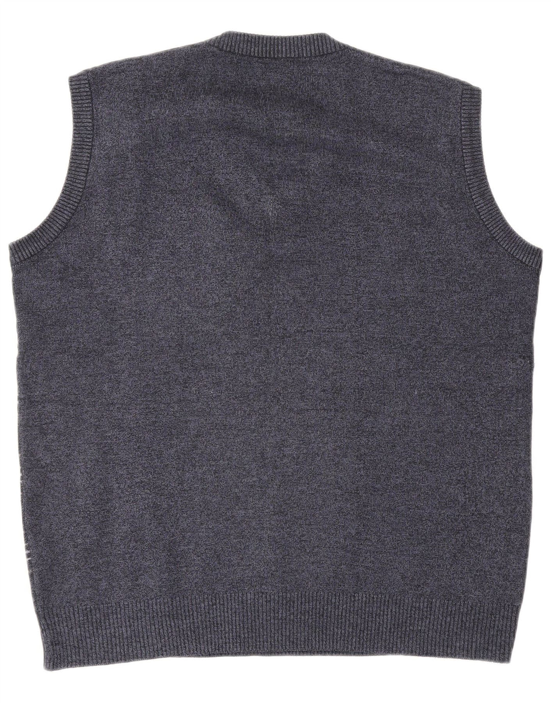 VINTAGE Herrevest Tank Top Stor Marineblå Geometrisk