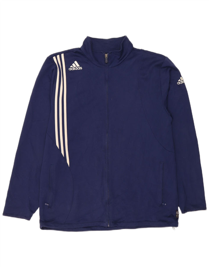 ADIDAS Herre Climalite træningsdragt topjakke UK 48/50 XL marineblå polyester