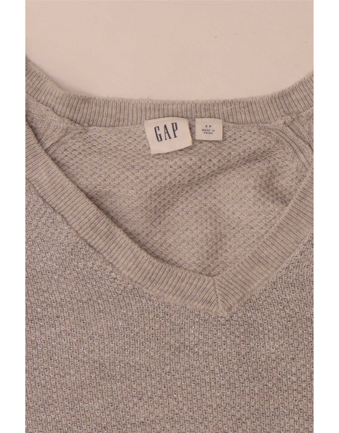 Gap Womens Oversized V-hals sweater UK 10 Small Grey