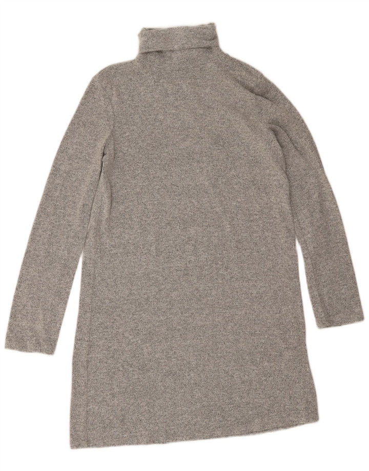 Zara Womens Oversized Jumper Dress UK 10 Small Grå Polyester