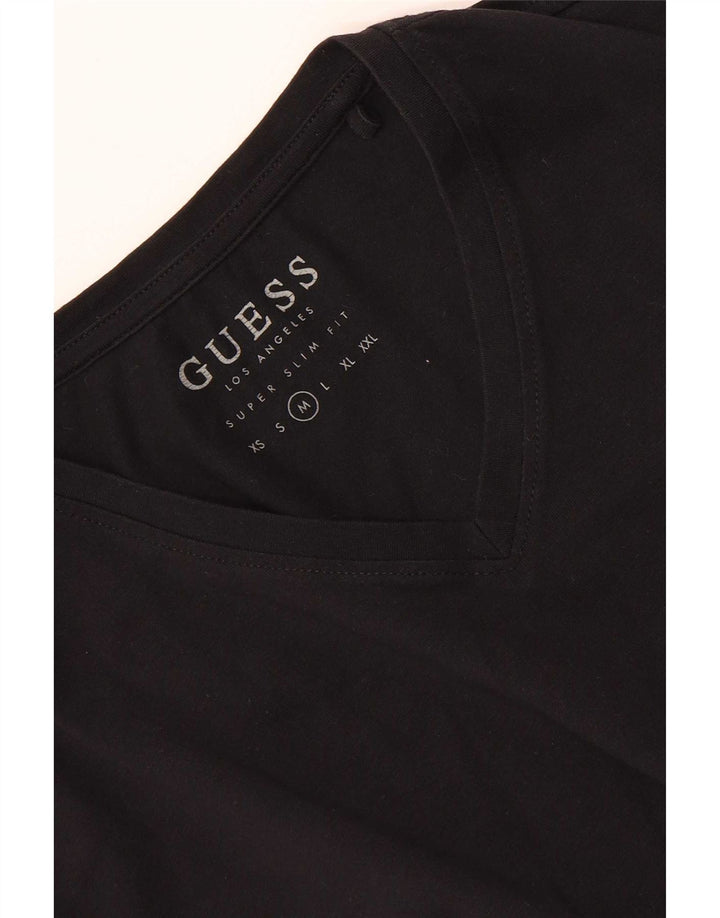 Guess Herre Super Slim Fit T-Shirt Top Medium Sort