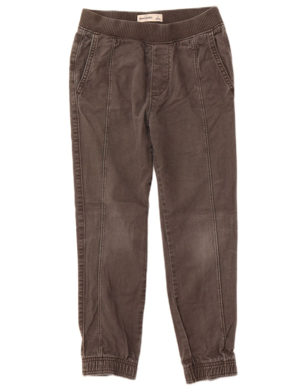 Abercrombie & Fitch Boys Joggerbukser 7-8 år Small W24 L23 Grå