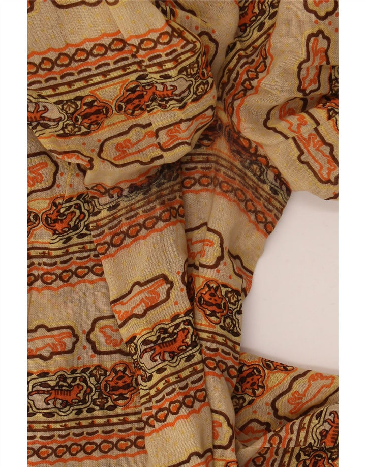 Vintage Kvinder A-Line Kjole UK 12 Medium Flerfarvet Fair Isle