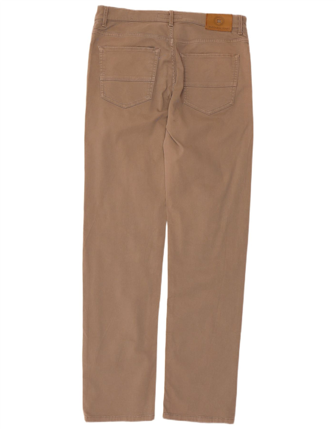 Trussardi Straight Casual Bukser til mænd W35 L33 Beige Polyester