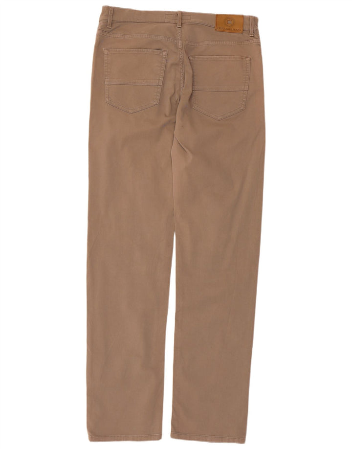 Trussardi Straight Casual Bukser til mænd W35 L33 Beige Polyester