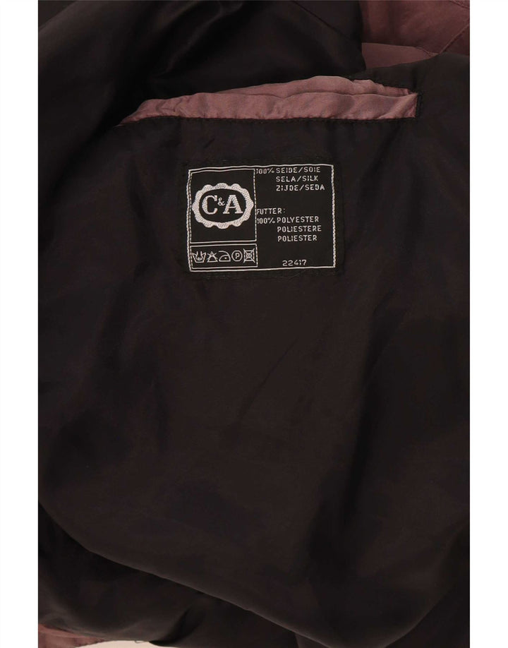 C&A Herre dobbeltradet bomberjakke EU 52/54 XL Lilla silke