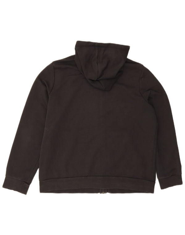 Adidas Dame Grafisk Hættetrøje Sweater UK 24/26 2XL Sort Bomuld Sports