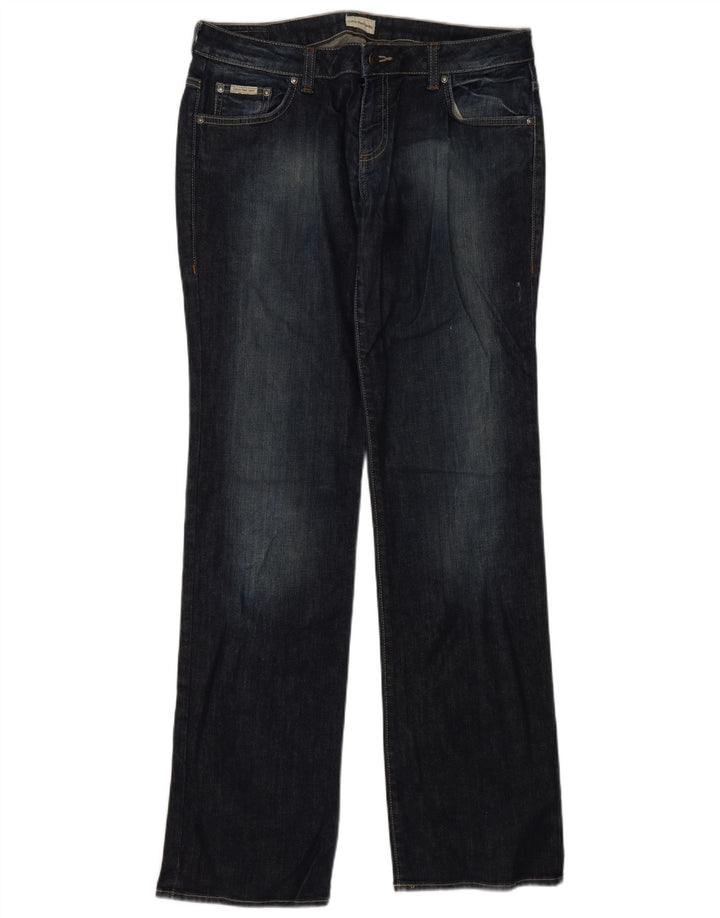 Calvin Klein Dame Bootcut Jeans W32 L34 Marineblå Bomuld