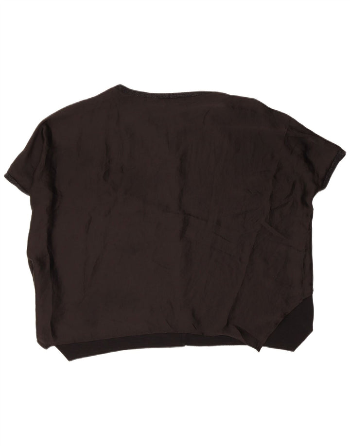 Zara Dame Oversized Bluse Top UK 14 Medium Sort