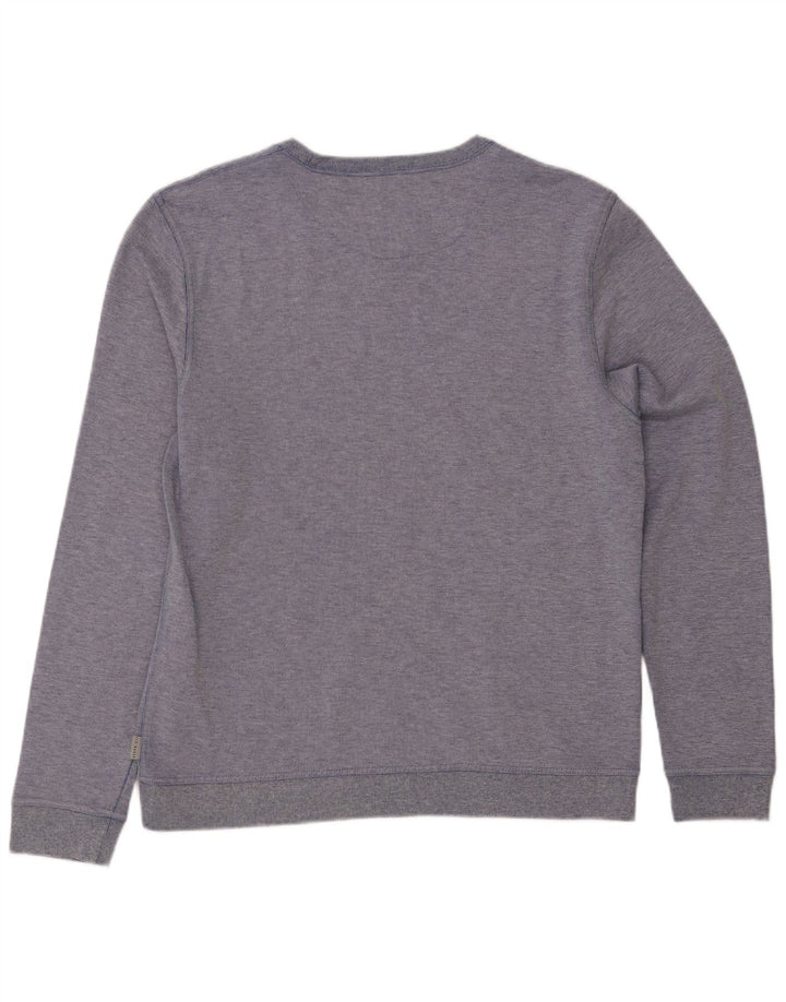 TED BAKER Dame Sweatshirt Jumper Størrelse 6 2XL Blå Bomuld