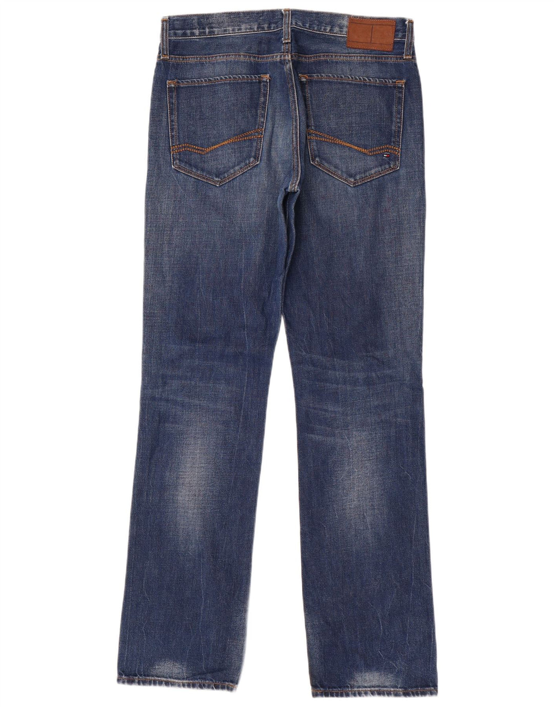 Tommy Hilfiger Straight Jeans til mænd W32 L34 Blå Bomuld