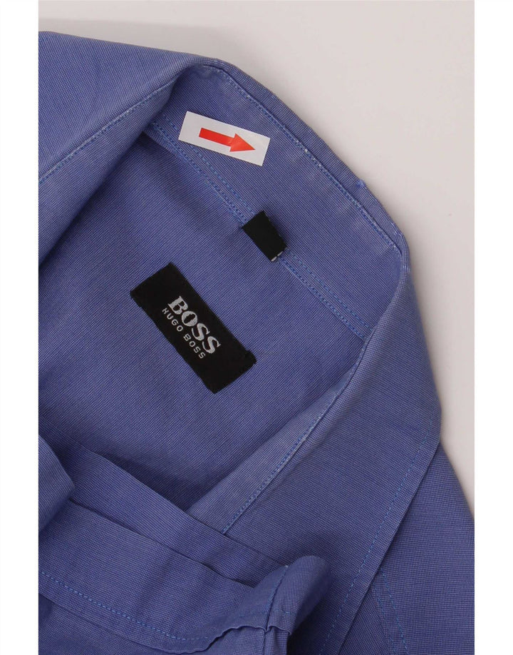 Hugo Boss Herre kortærmet Regular Fit skjorte Medium Blue Bomuld