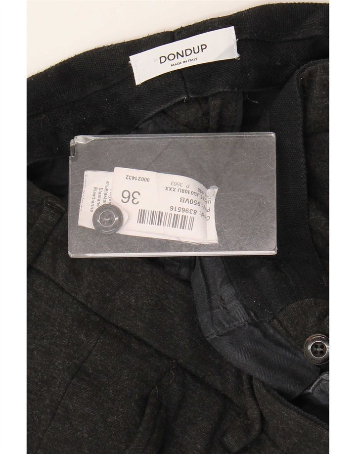 Dondup Herre Slim Chino Bukser W36 L28 Sort Viscose