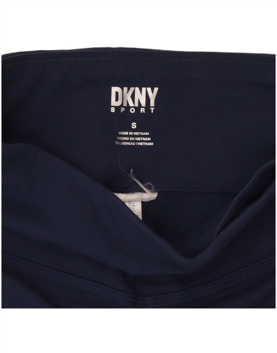 Dkny Womens Grafiske Leggings UK 8 Small Navy Blue Colourblock