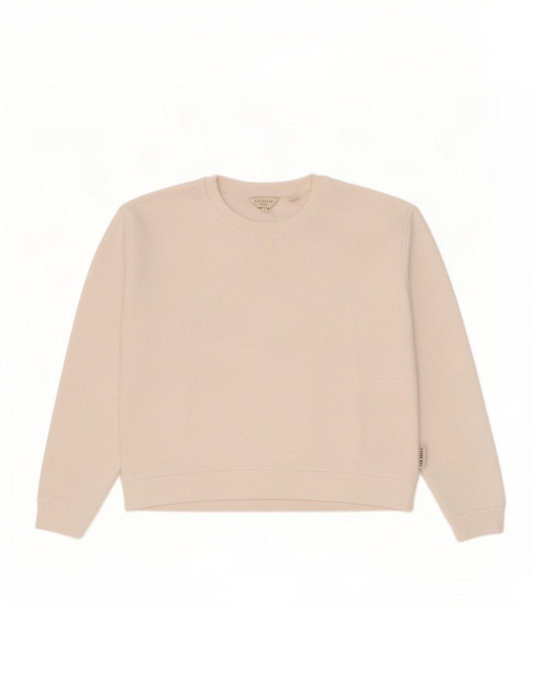 Ted Baker Womens Oversized Sweatshirt Jumper Størrelse 2 Lille hvid polyester