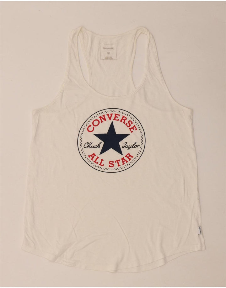 CONVERSE Dame Chuck Taylor Grafisk Vest Top UK 12 Medium White