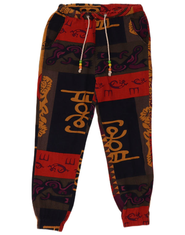 VINTAGE Piger Casual Bukser 15-16 år 2XL W30 L25 Flerfarvet