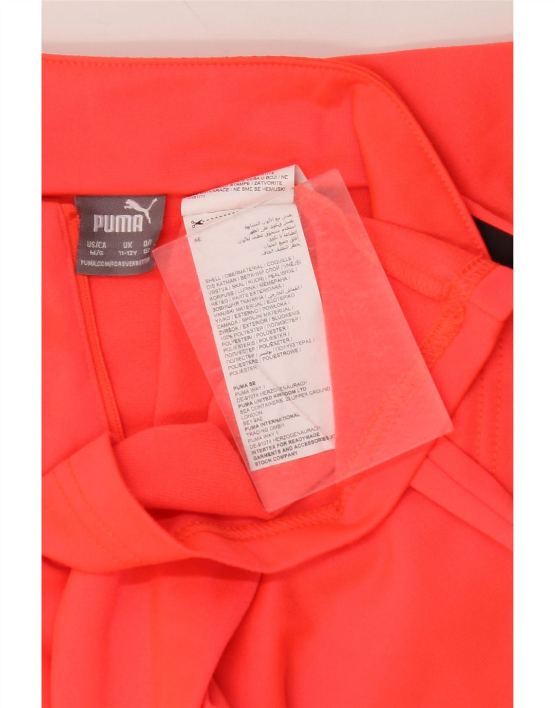 PUMA Drenge Pullover med lynlås-hals træningsdragt Top 11-12 år Rød Colourblock