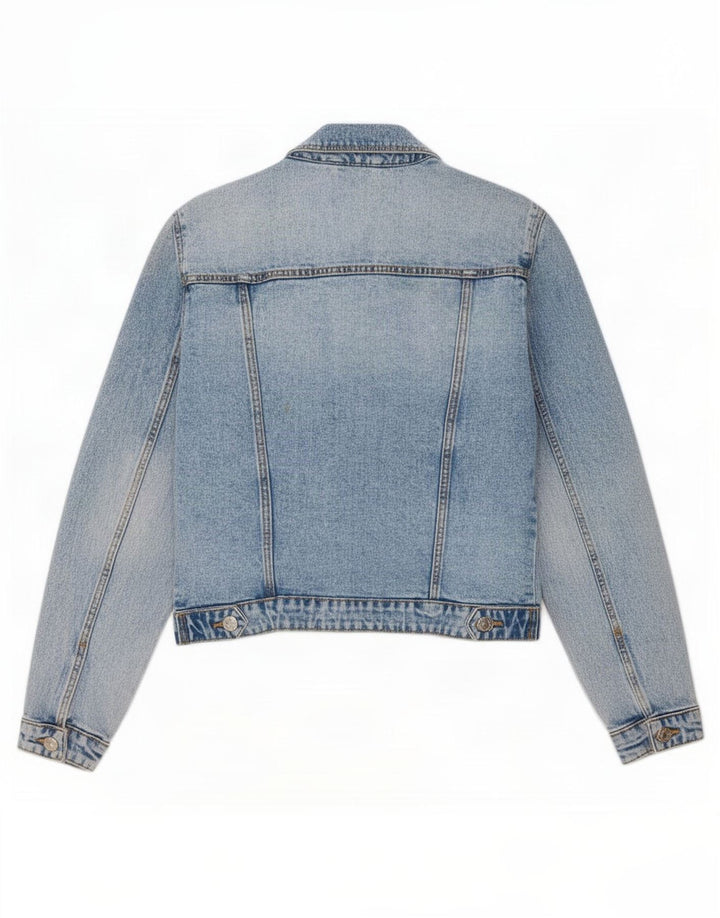 Zara Dame Denim Jacket UK 10 Small Blue