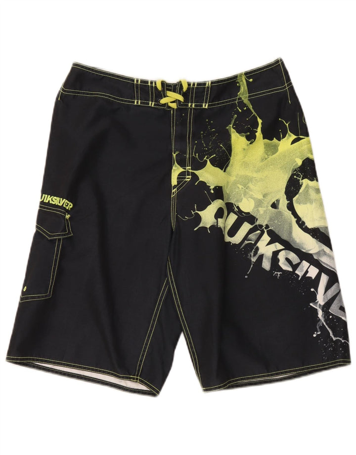 Quiksilver drenge abstrakt mønster svømmeshorts 15-16 år Black Tie Dye
