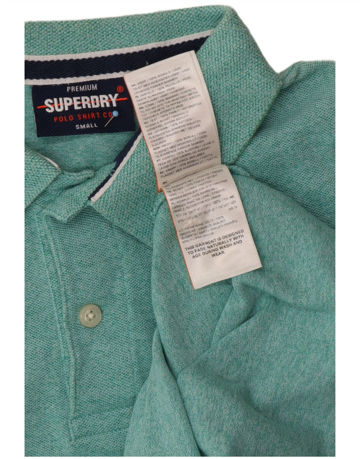 SUPERDRY Polo Shirt til mænd Lille grøn bomuld