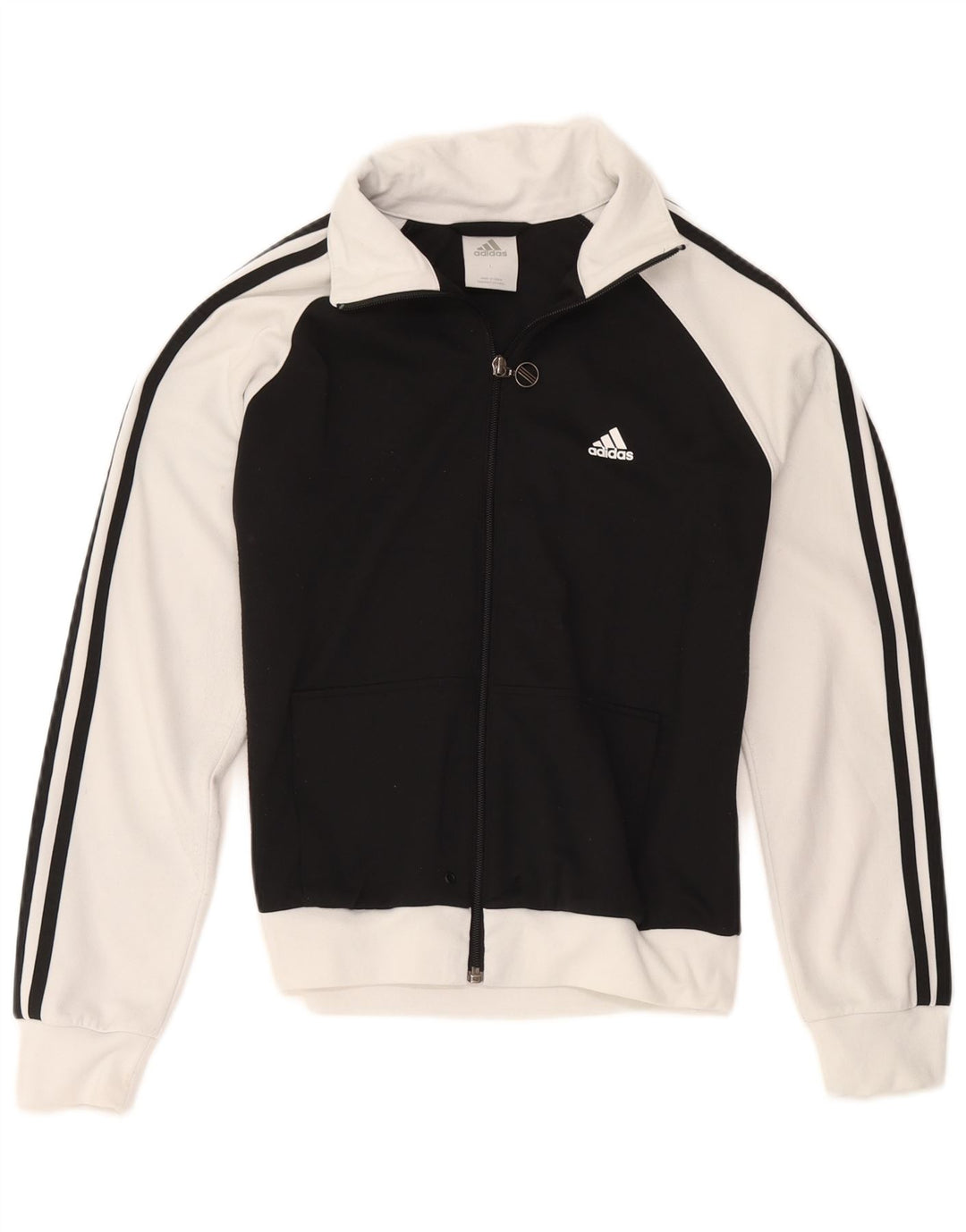 Adidas Drenge Træningsdragt Topjakke 11-12 År Stor Sort Colourblock