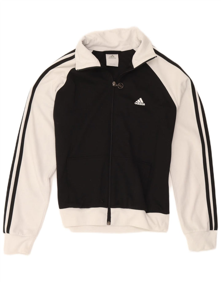 Adidas Drenge Træningsdragt Topjakke 11-12 År Stor Sort Colourblock