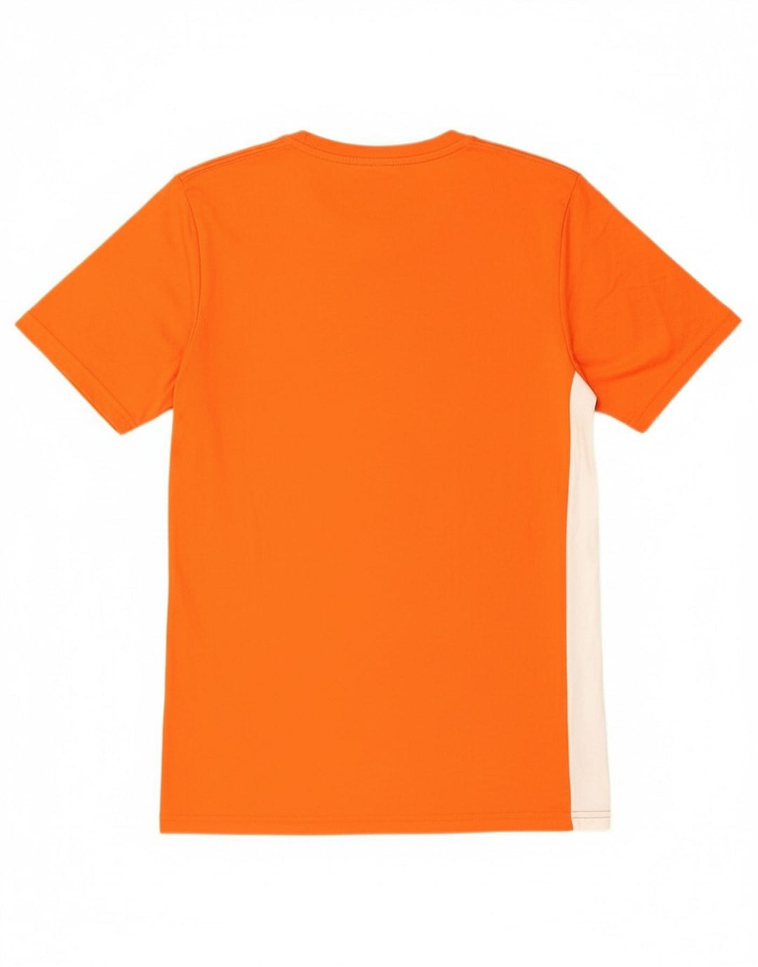 ADIDAS Mens Delaware Graphic T-Shirt Top Small Orange Colourblock