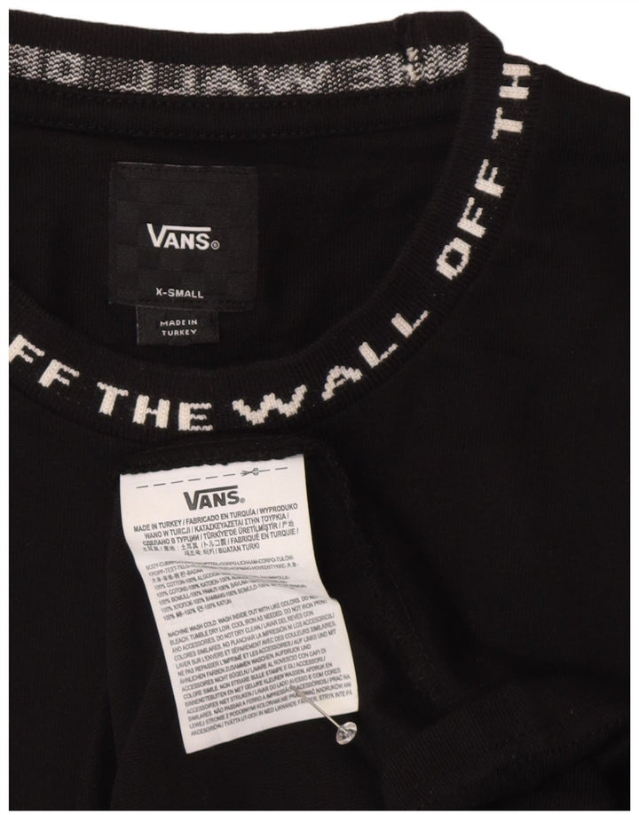 Vans Herre Grafisk T-Shirt Top XS Sort Bomuld