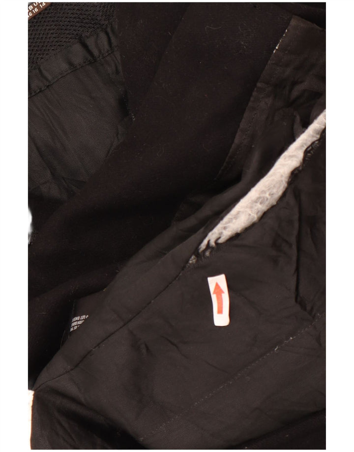 GEOX Womens Respira Overfrakke UK 16 Large Black Wool