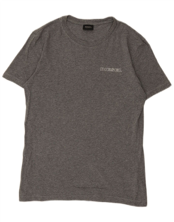 Diesel Herre T-Shirt Top Lille Grå Bomuld