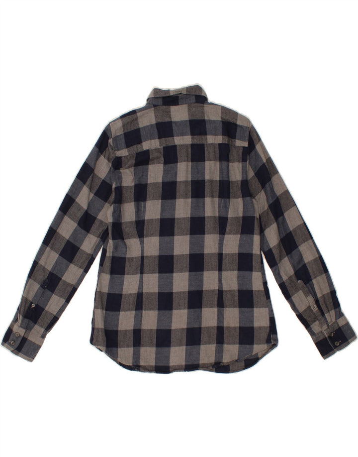 J. CREW Womens Shirt UK 14 Medium Grey Check Vintage J. Crew and Second-Hand J. Crew from Messina Hembry 