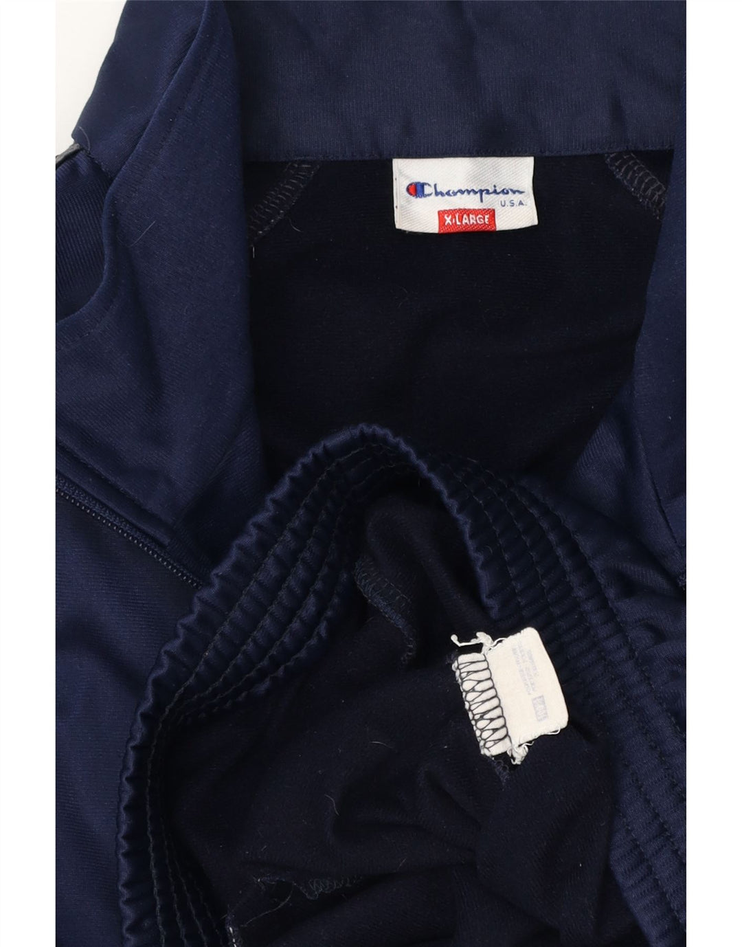 Champion Herre USA Grafisk træningsdragt Topjakke XL Navy Blue Polyester