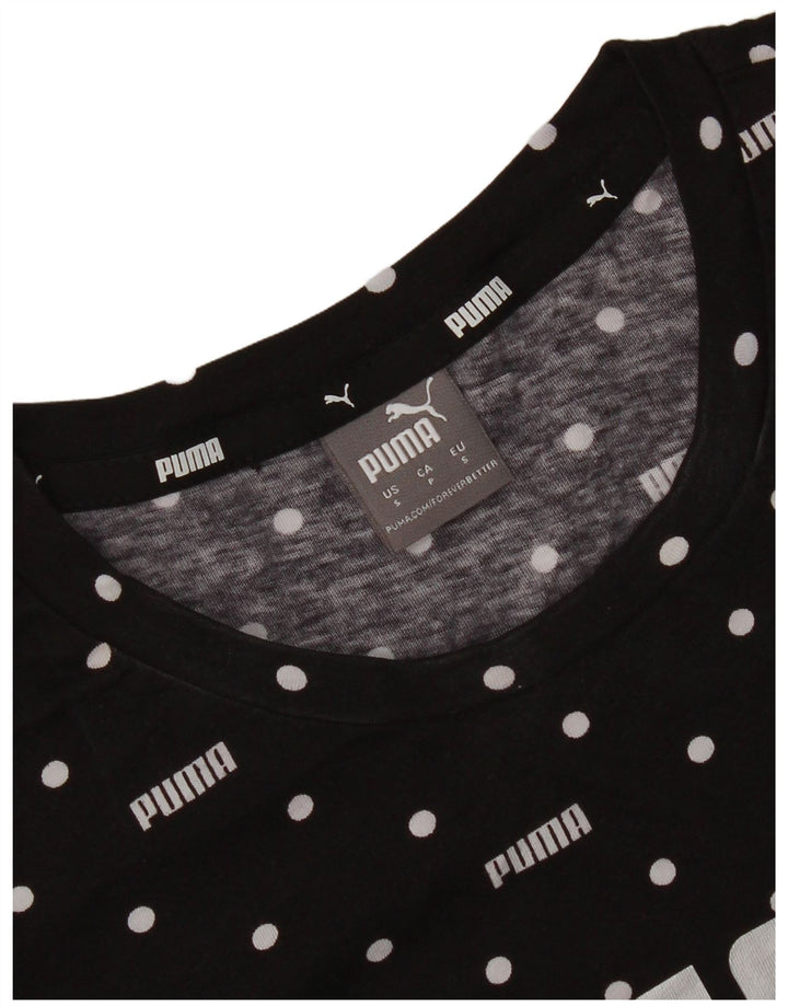 Puma Herre Grafisk T-Shirt Top Lille Sort