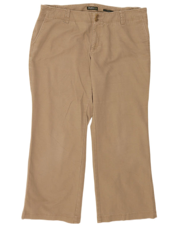 Eddie Bauer Dame Blakely Fit Chino Bukser US 18 XL W40 L29 Beige