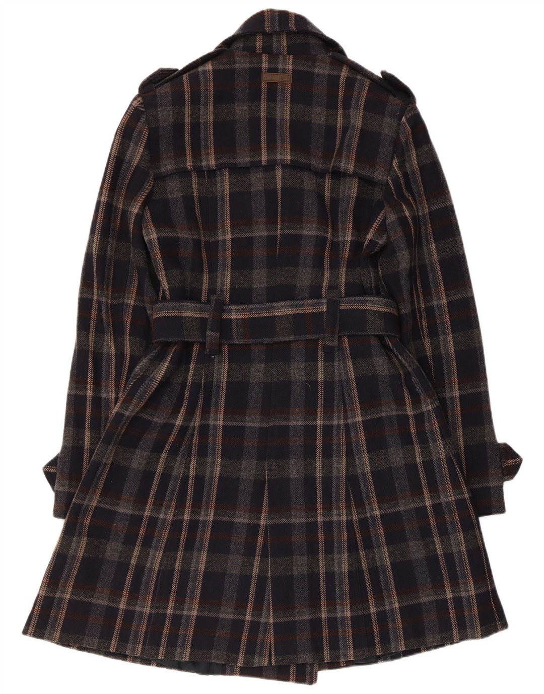 Marlboro Classics Trench Coat til kvinder IT 44 Medium Black Check