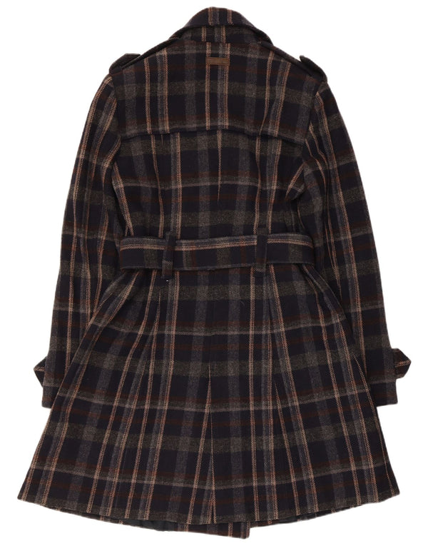 Marlboro Classics Trench Coat til kvinder IT 44 Medium Black Check