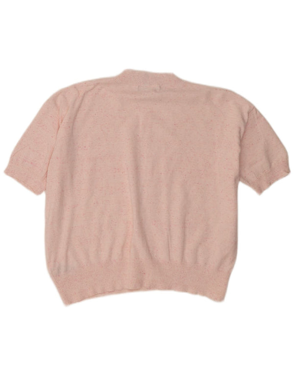Marks & Spencer Dame sweater med rund hals DK 16 Large Pink Flecked