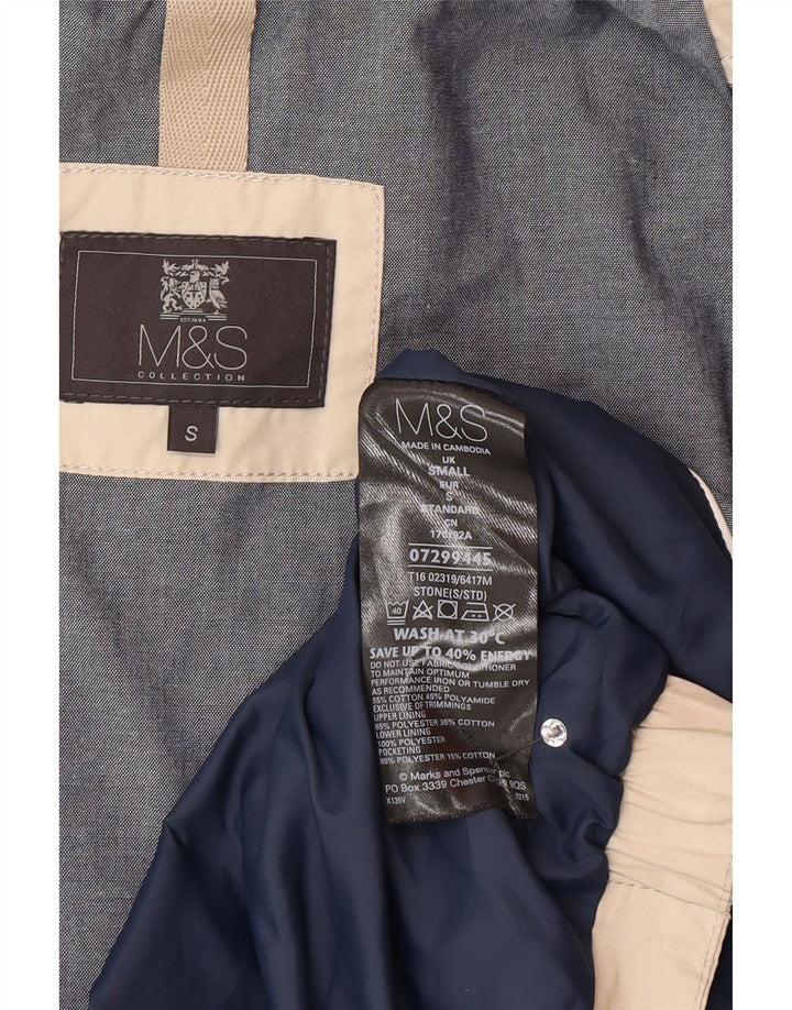 Marks & Spencer Mens Utility Gilet UK 36 Small Beige Polyester
