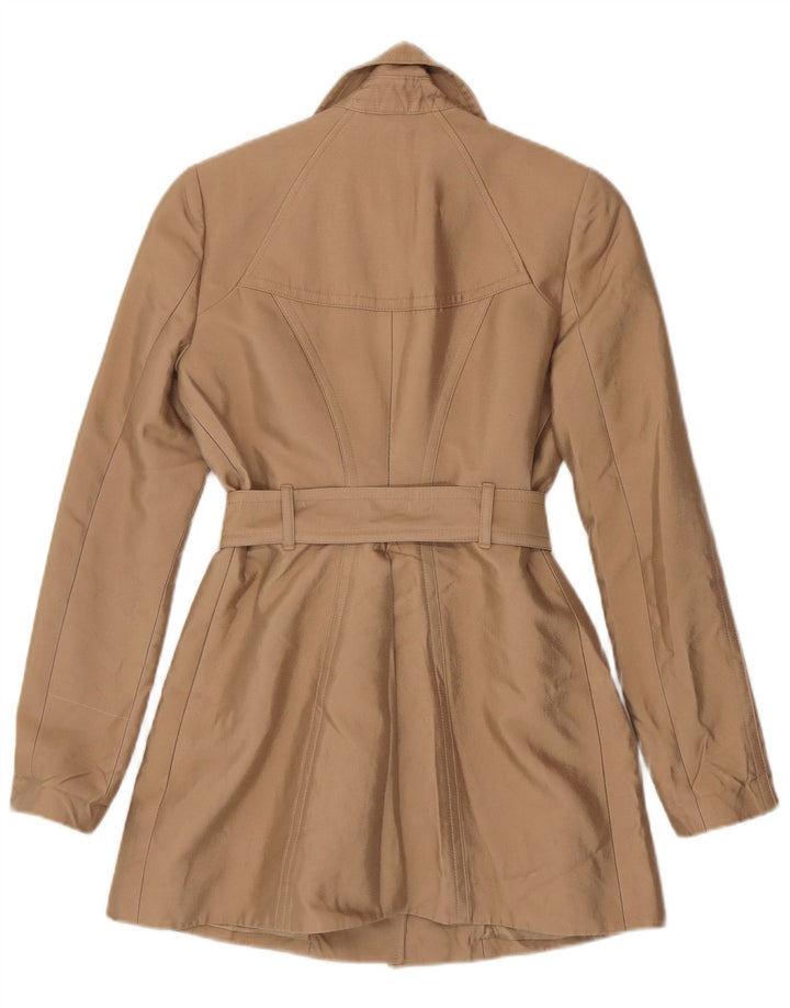 Juicy Couture Trench Coat til kvinder UK 10 Lille Beige Bomuld