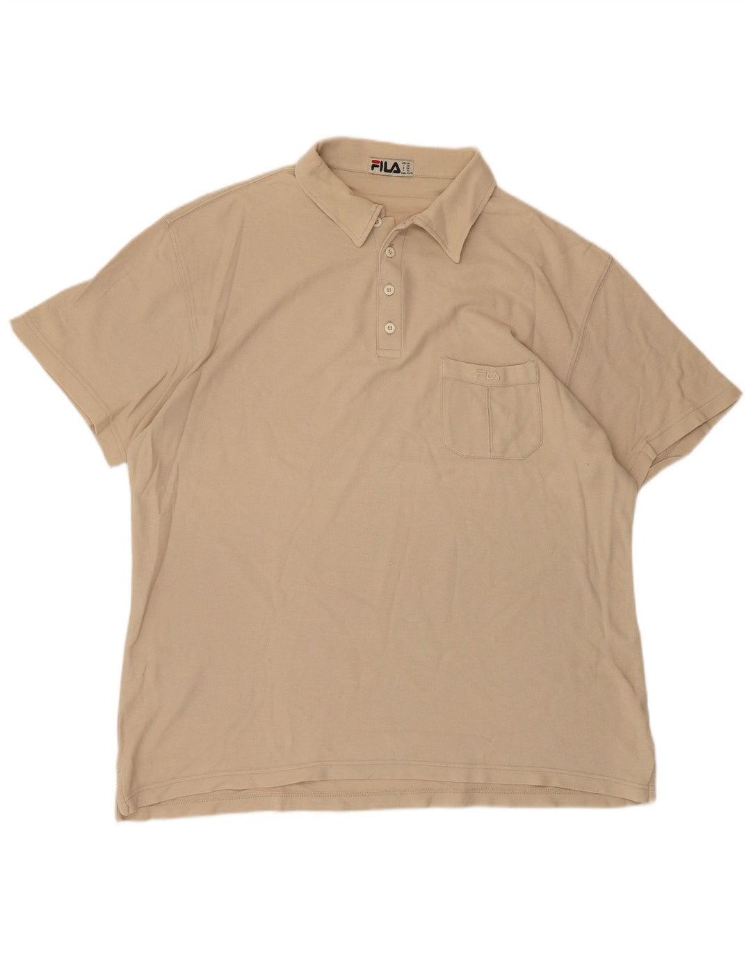 FILA Poloshirt til mænd XL Beige Bomuld