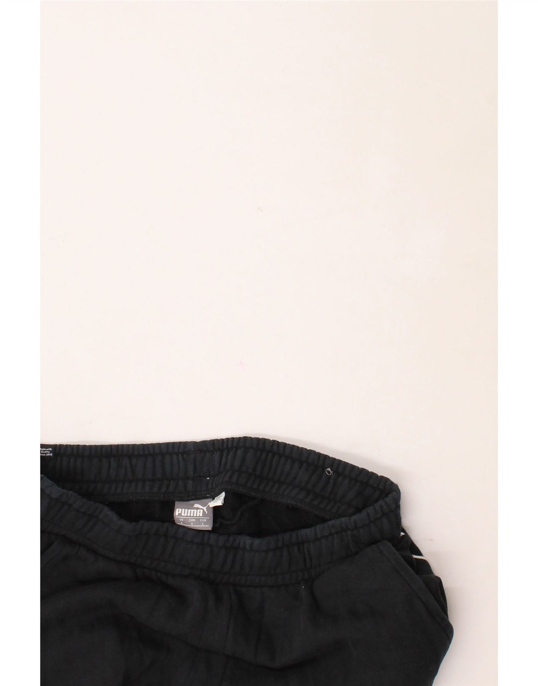 PUMA Mens Graphic Tracksuit Trousers Joggers Large  Black Cotton Vintage Puma and Second-Hand Puma from Messina Hembry 