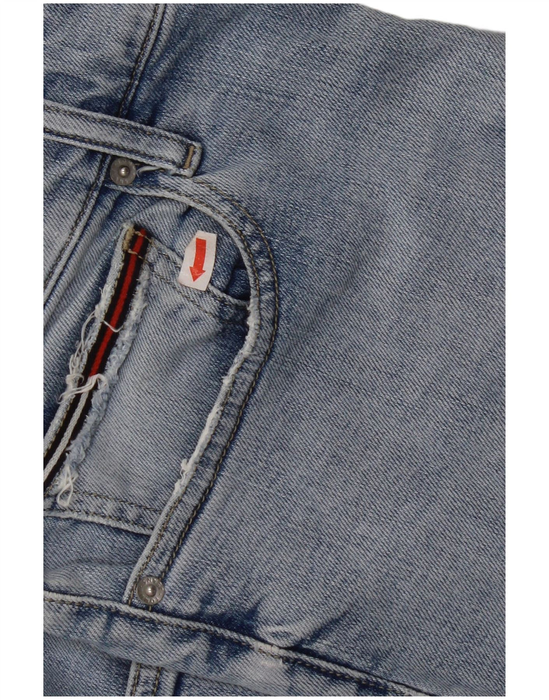 TOMMY HILFIGER Mens Tapered Jeans W33 L32 Blue Cotton