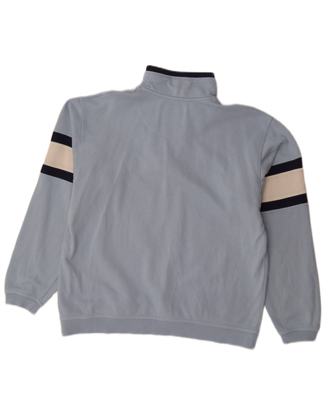 CHAMPION Sweatshirt med lynlås til mænd, stor blå farveblok bomuld