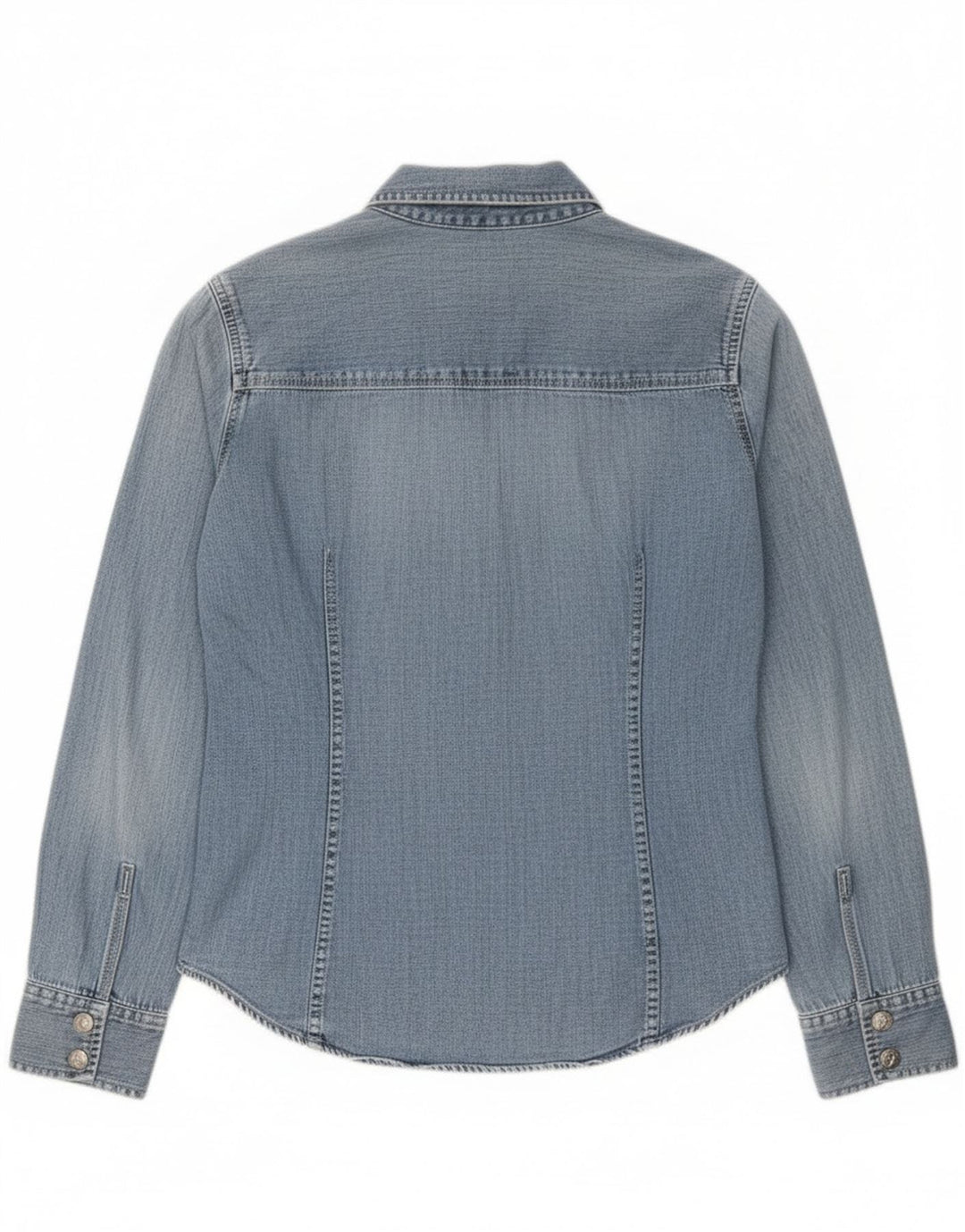 Calvin Klein Jeans Dame Denim Shirt Medium Blue Bomuld