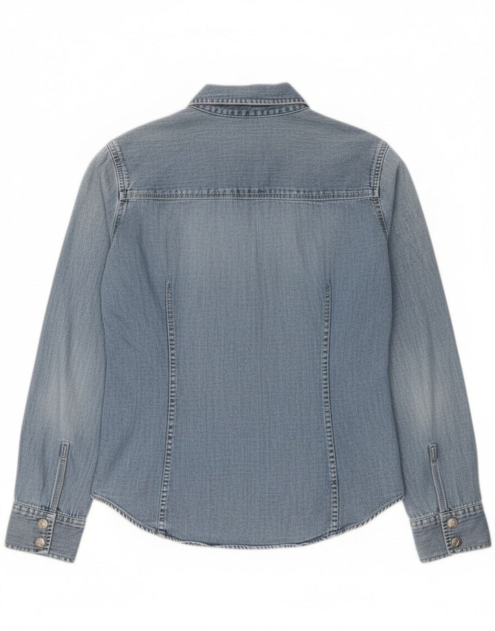 Calvin Klein Jeans Dame Denim Shirt Medium Blue Bomuld