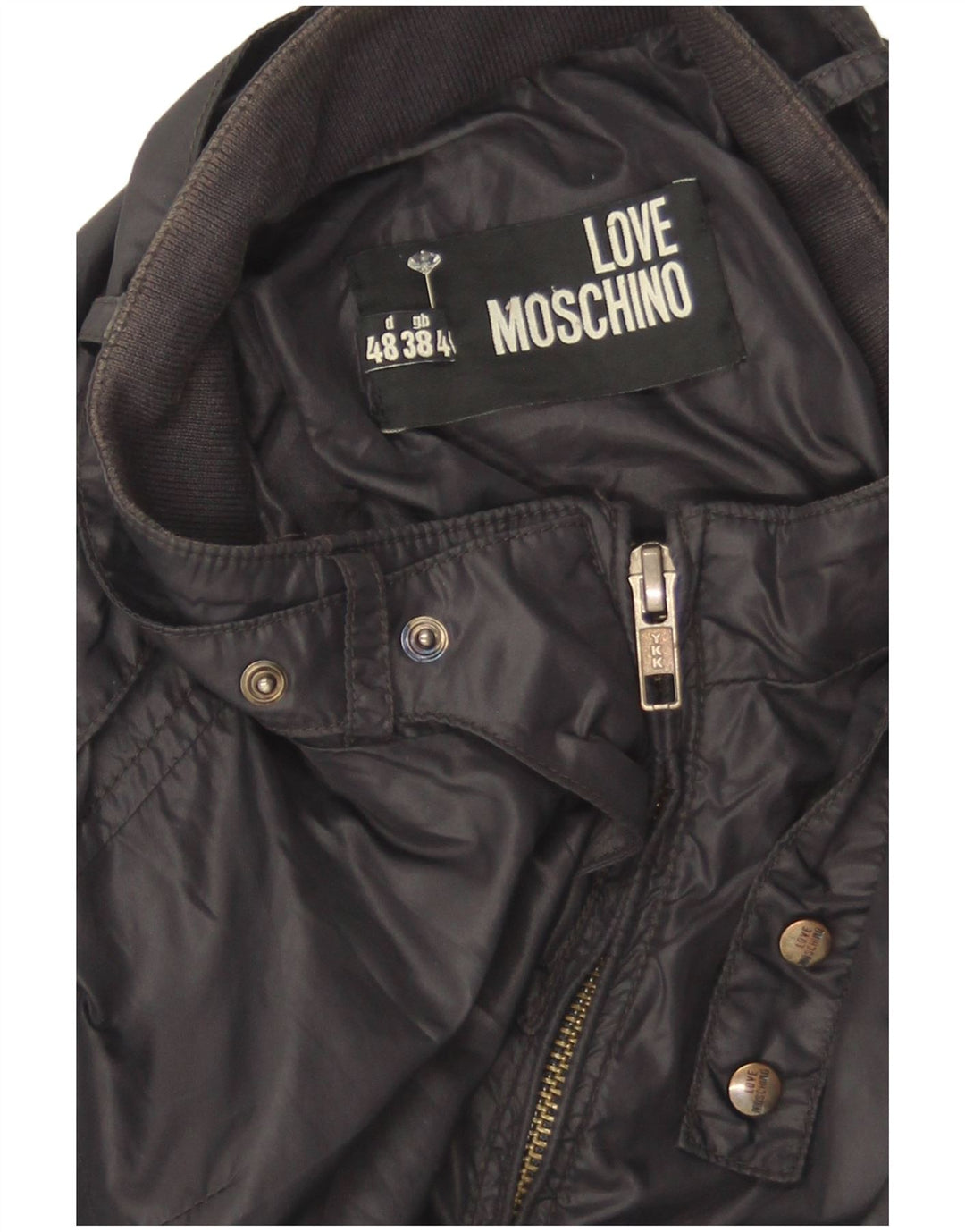 Moschino Bomberjakke til mænd UK 38 Medium Sort Polyamid