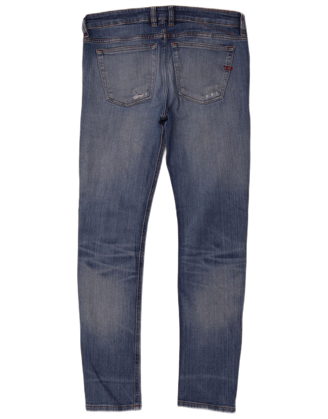 Diesel Herre Distressed Slim Jeans W32 L32 Blå Bomuld