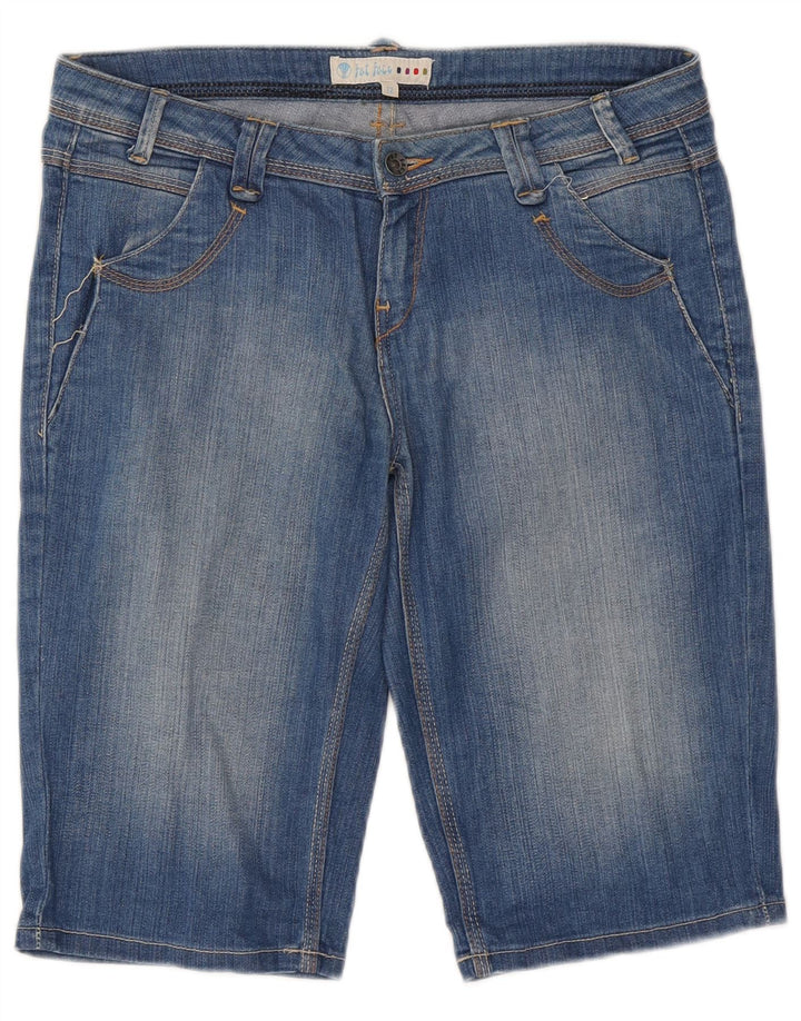 Fat Face Dame Denim Shorts UK 12 Medium W32 Blå Bomuld